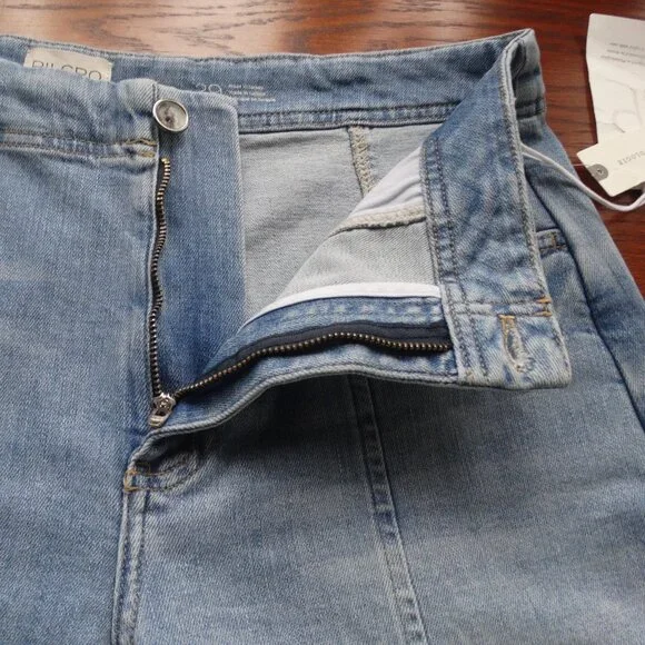 NEW PILCRO by Anthropologie Grassland Mid-Rise Wide-Leg Crop Jeans Size 29, $148 - Picture 7 of 11